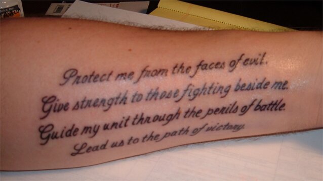 This Soldier's Prayer.